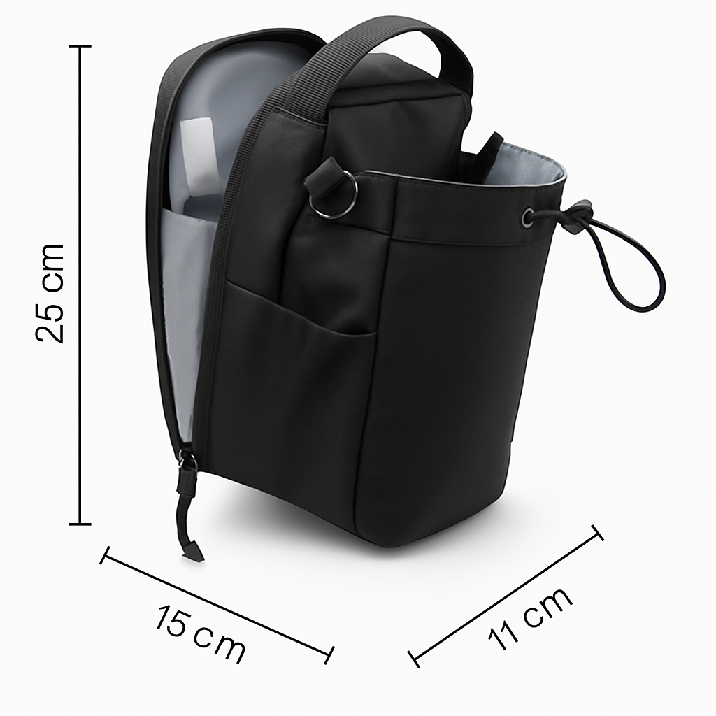 Mochila magnética que organiza tus entrenamientos.